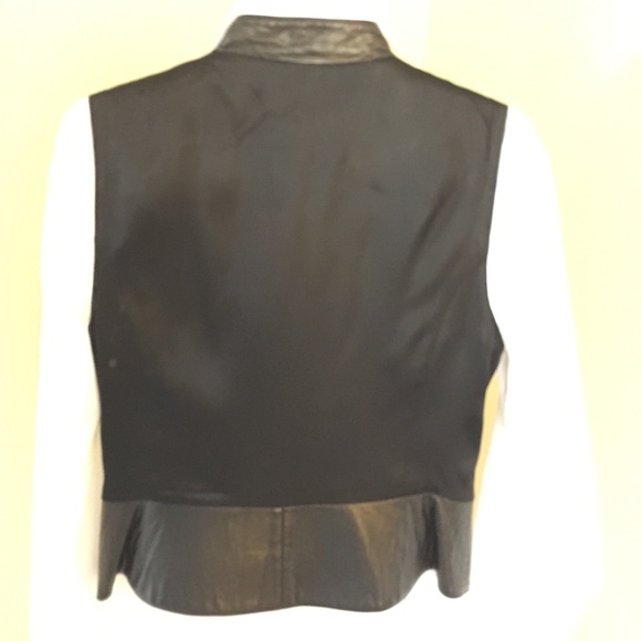 Lambskin Leather Vest in Black! Leather is “Everywhere” this Season! - Picture 5 of 9